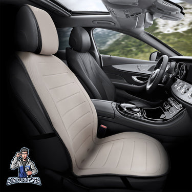 Car Seat Protector - Active Line Design Beige 1x Front Seat Fabric